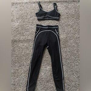 ALO Yoga Black and White Activewear Set